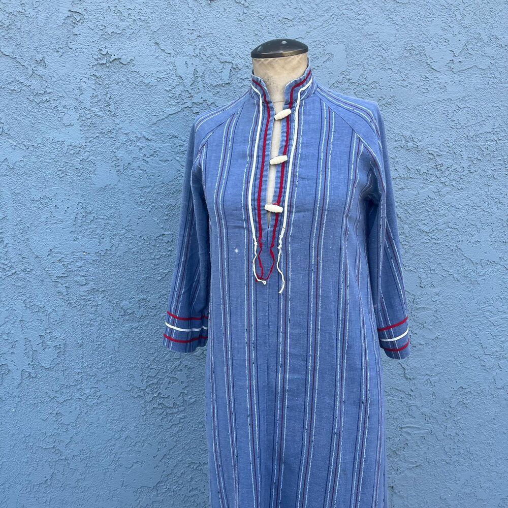 70s Bohemian Dress Retro California Style Vogue Beverly Hills Womens Small